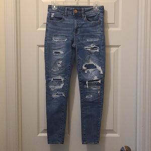 American Eagle High Rise Jegging Crop Size 2R
